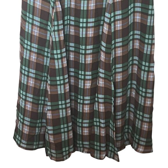 Reformation Talleen Plaid Dress In Moreno Size 2 - Picture 6 of 12